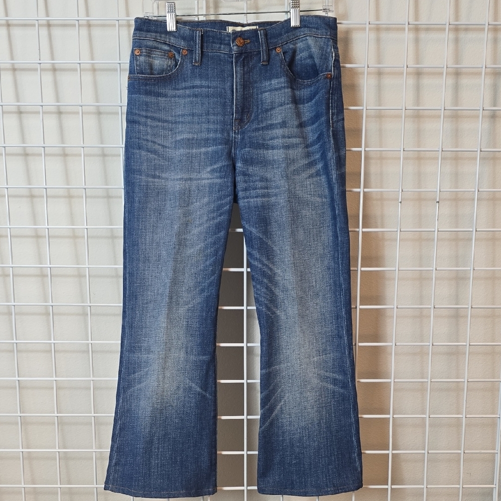 Madewell Blue Denim Flare Jeans